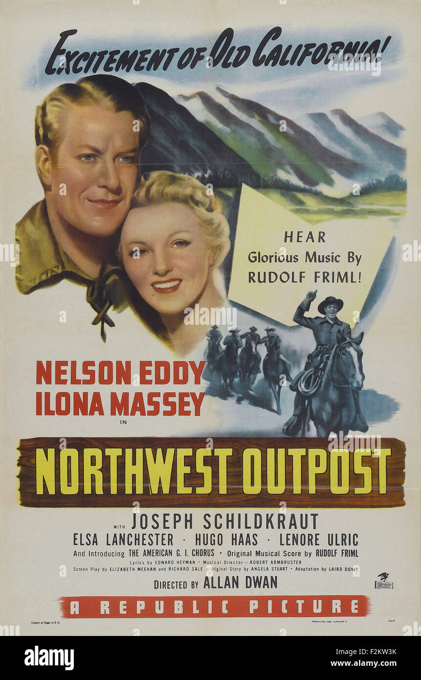 Northwest Outpost Movie Poster Stock Photo Alamy