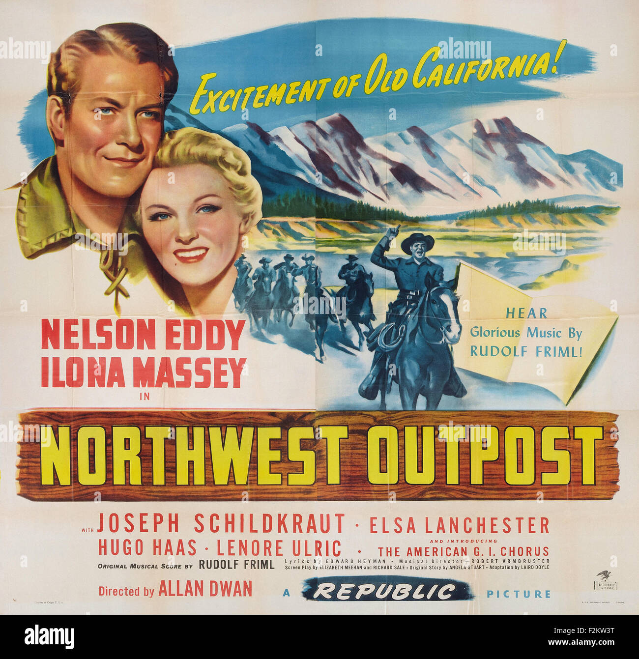 Northwest Outpost Movie Poster Stock Photo Alamy