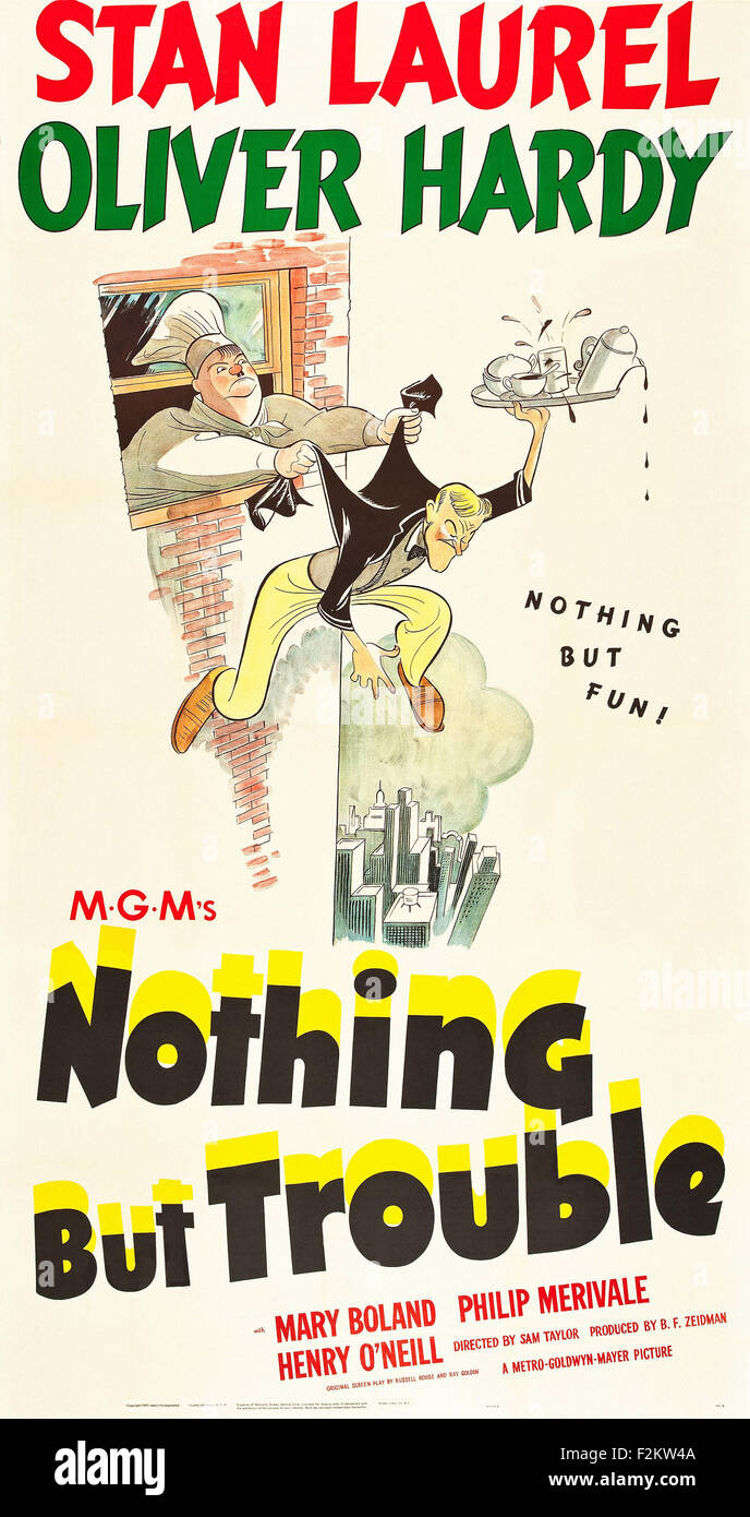 Nothing But Trouble (1944) - Movie Poster Stock Photo