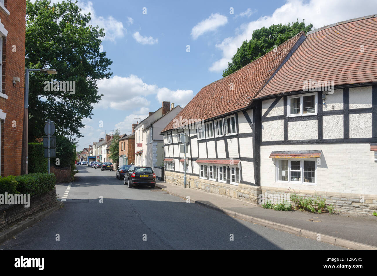 Traditional timberframed houses in BidfordonAvon, Warwickshire Stock