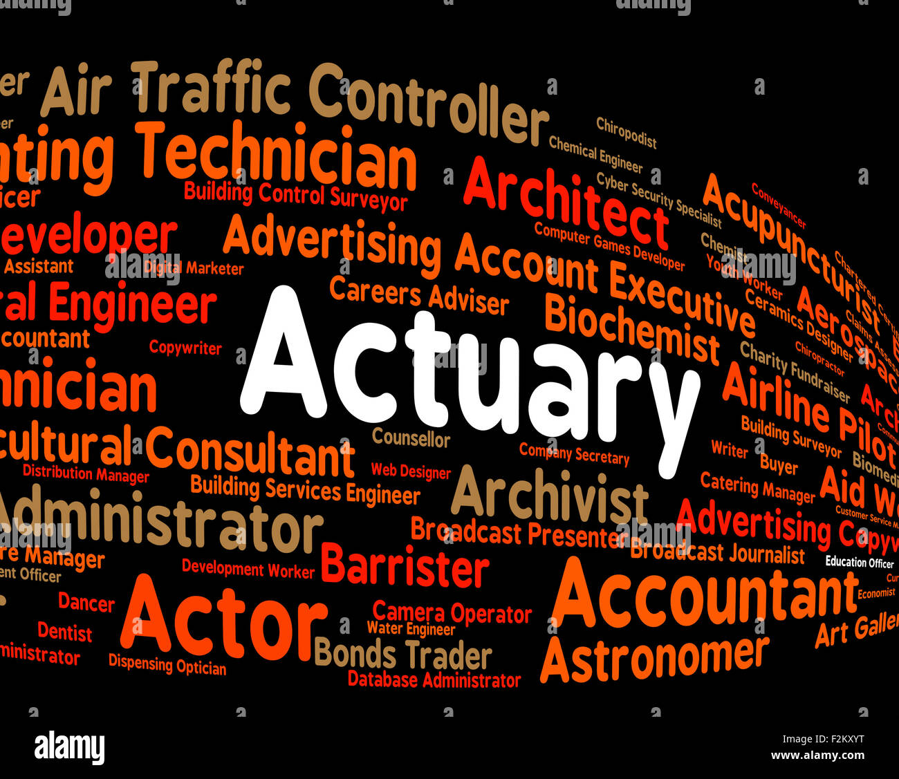 Actuary Job Indicating Actuarial Science And Recruitment Stock Photo - Alamy