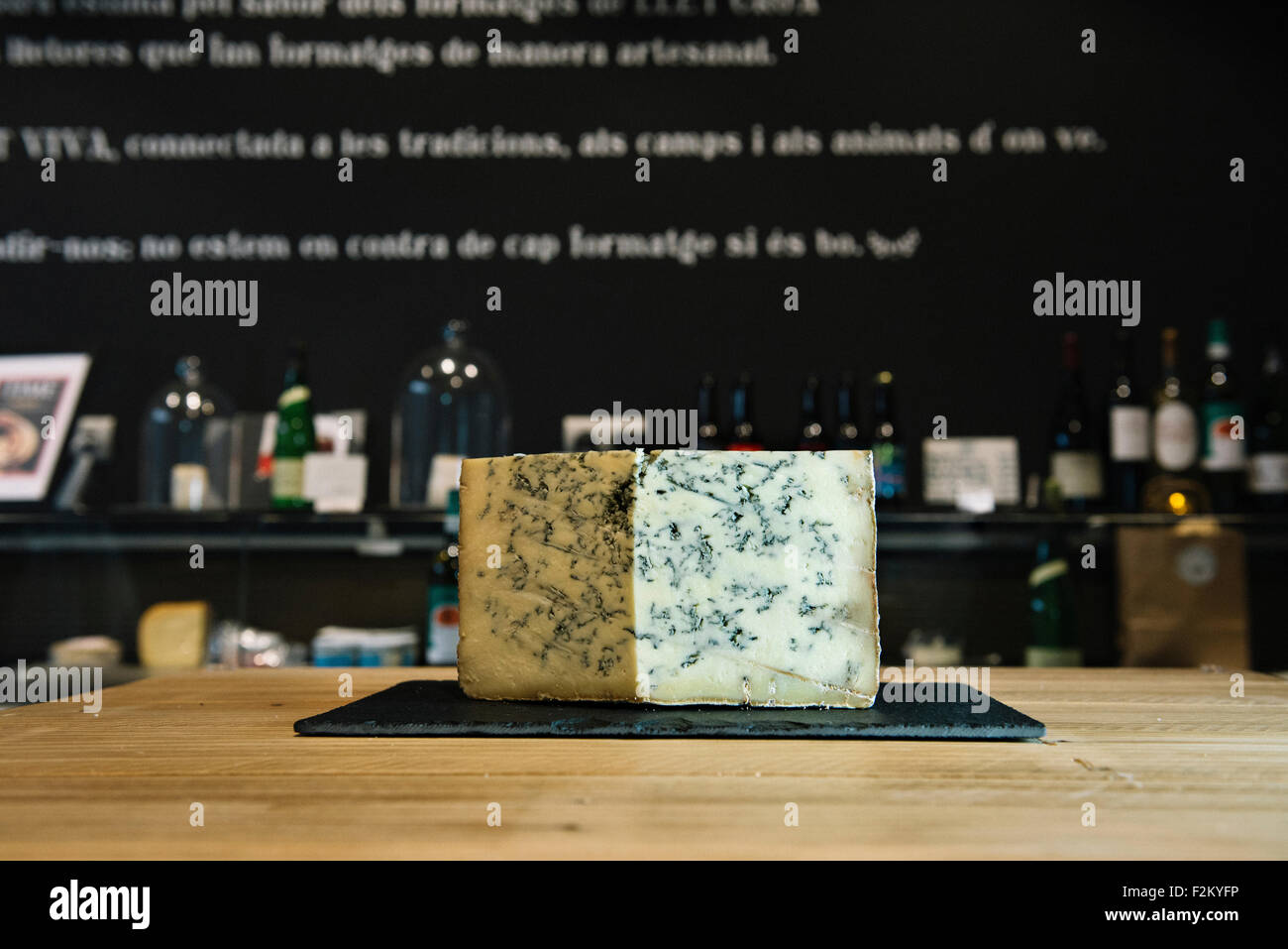 cheese on a cheese counter Stock Photo Alamy