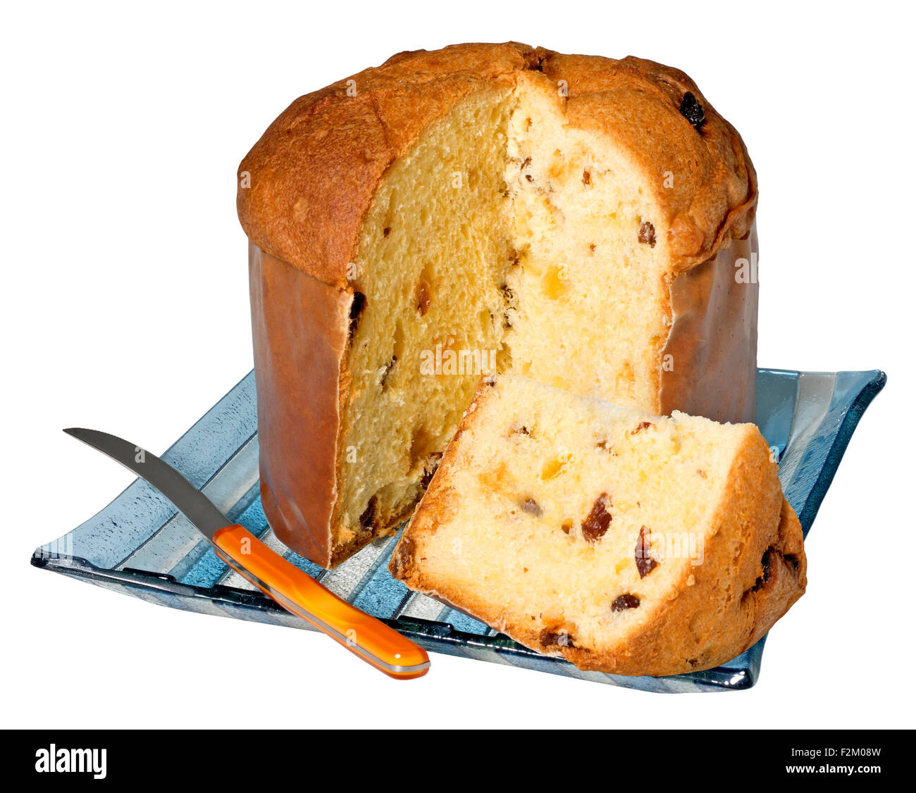 Panettone(+Clipping path) Stock Photo