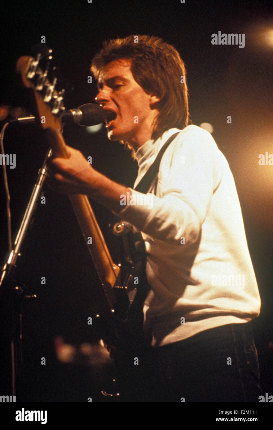 THE JAM UK rock group with Bruce Foxton in 1980 Stock Photo - Alamy