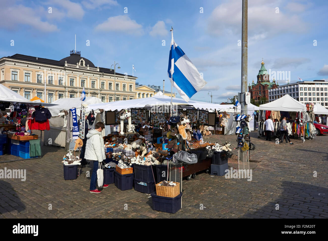 Market Square Kauppatori, Helsinki Finland Stock Photo