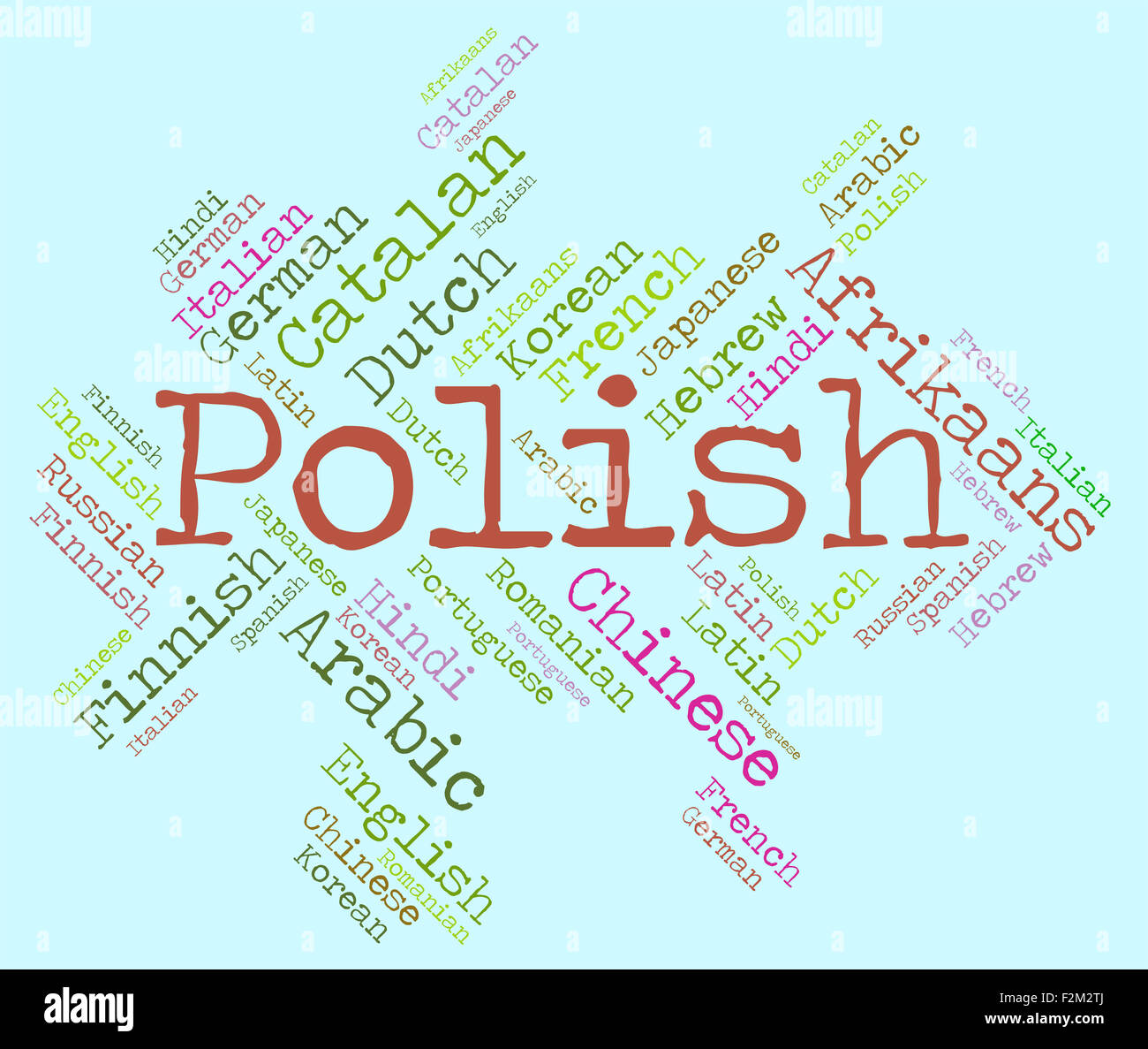 Polish Language Meaning Dialect Vocabulary And Communication Stock
