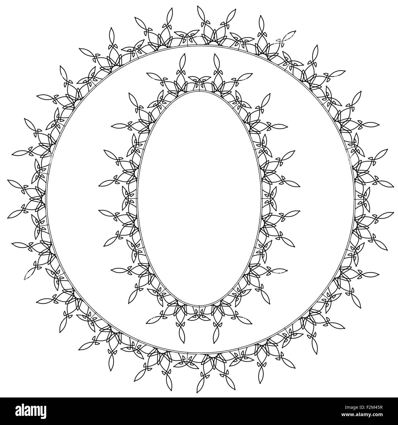 Set of Circle Decorative Frames Stock Vector Image & Art - Alamy