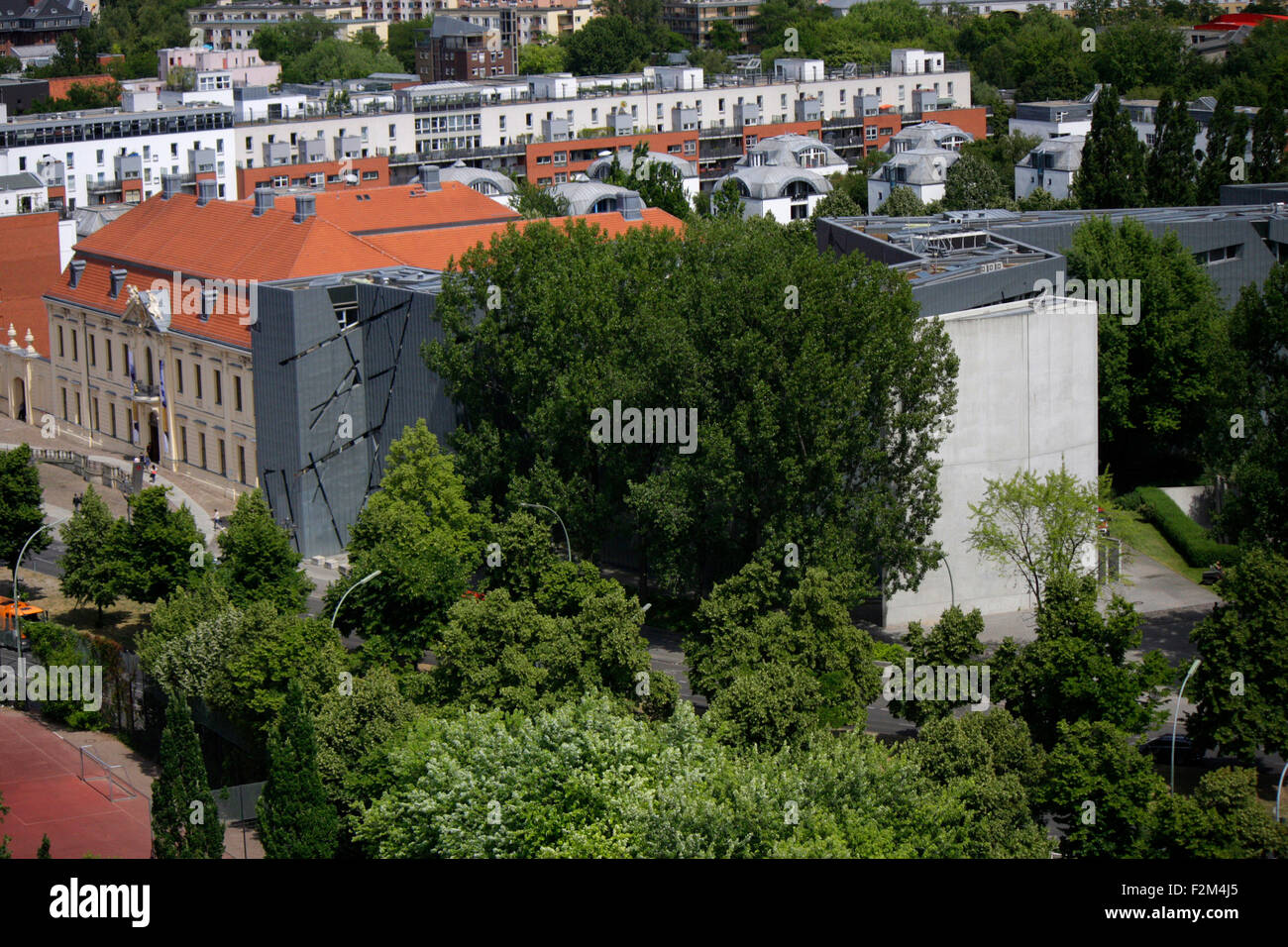Luftbild: juedisches Museum, Berlin-Kreuzberg. Stock Photo