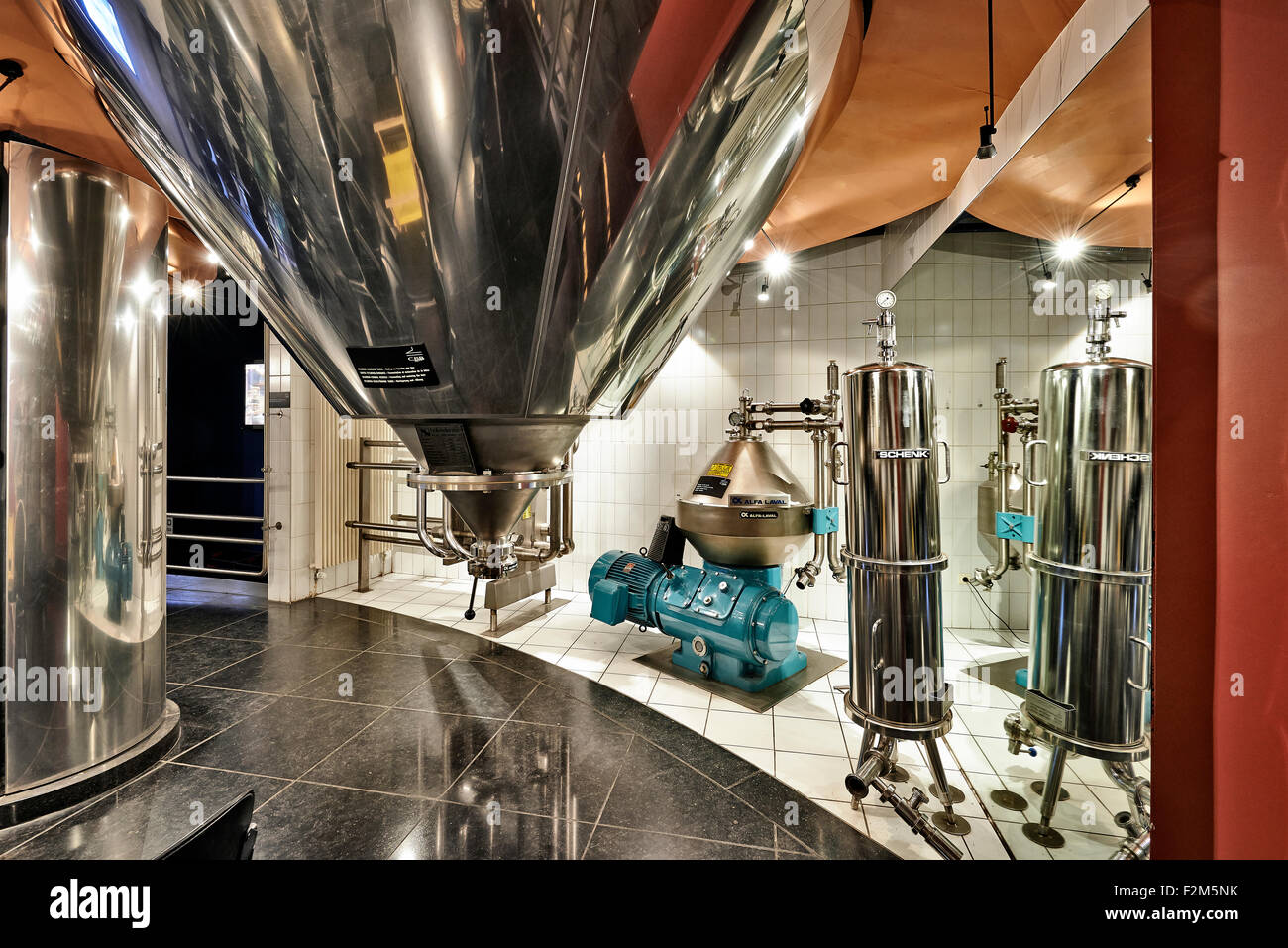 Section of the New story of beer in the brewery museum in the house of