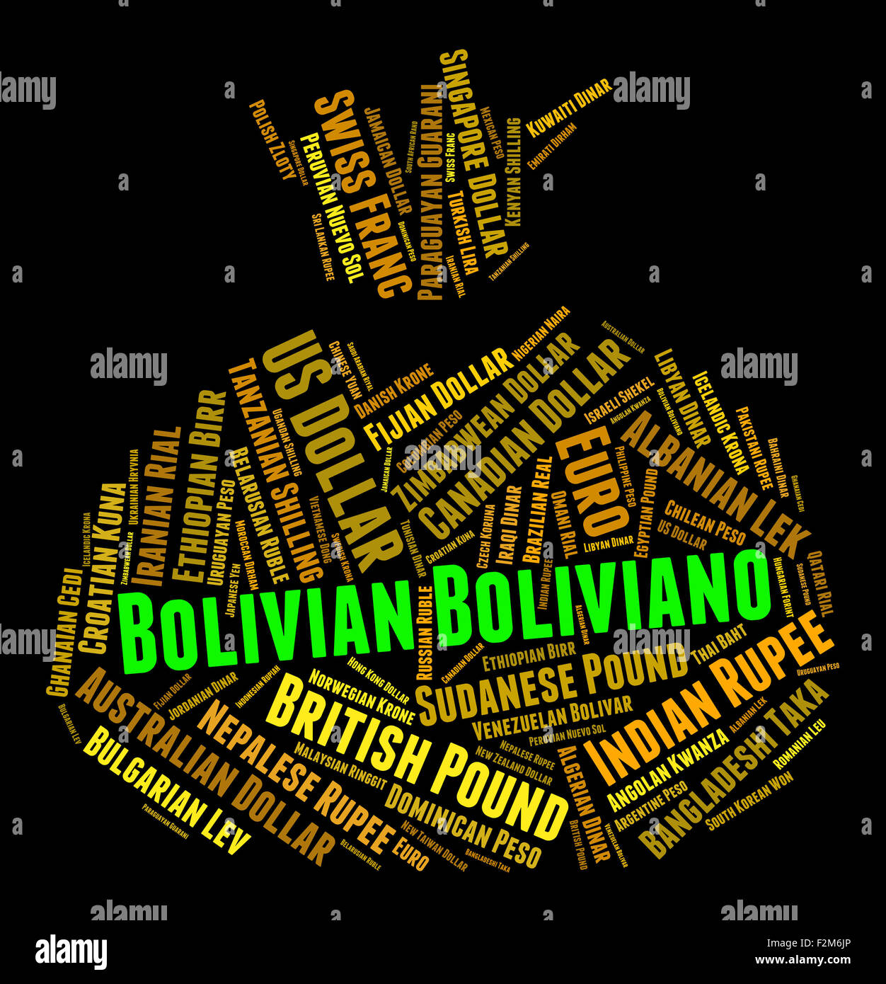 Bolivian Boliviano Meaning Currency Exchange And Coin Stock Photo Alamy