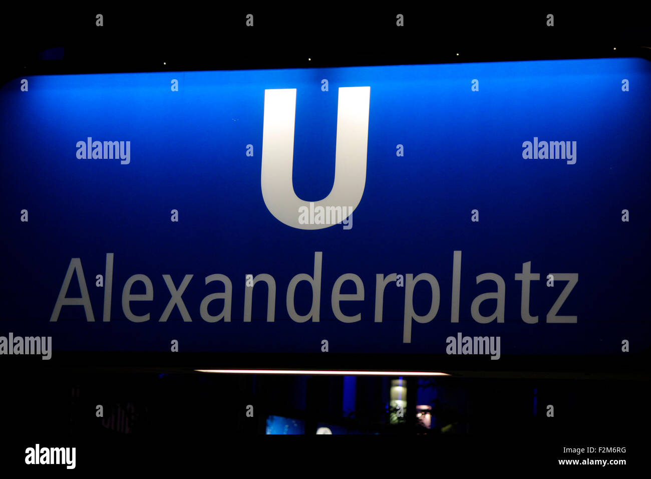 U bahnhof Alexanderplatz, Berlin. Stock Photo