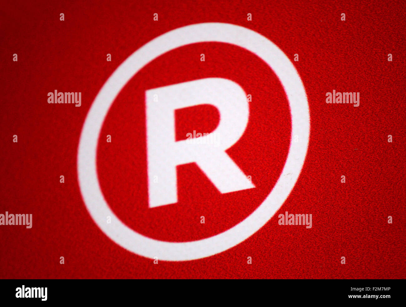 'Registered Trademark' Zeichen, Berlin. Stock Photo
