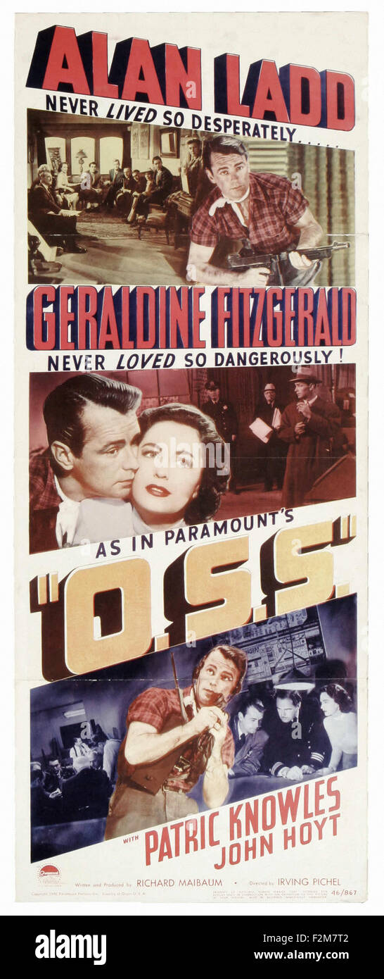 O.S.S. - Movie Poster Stock Photo - Alamy