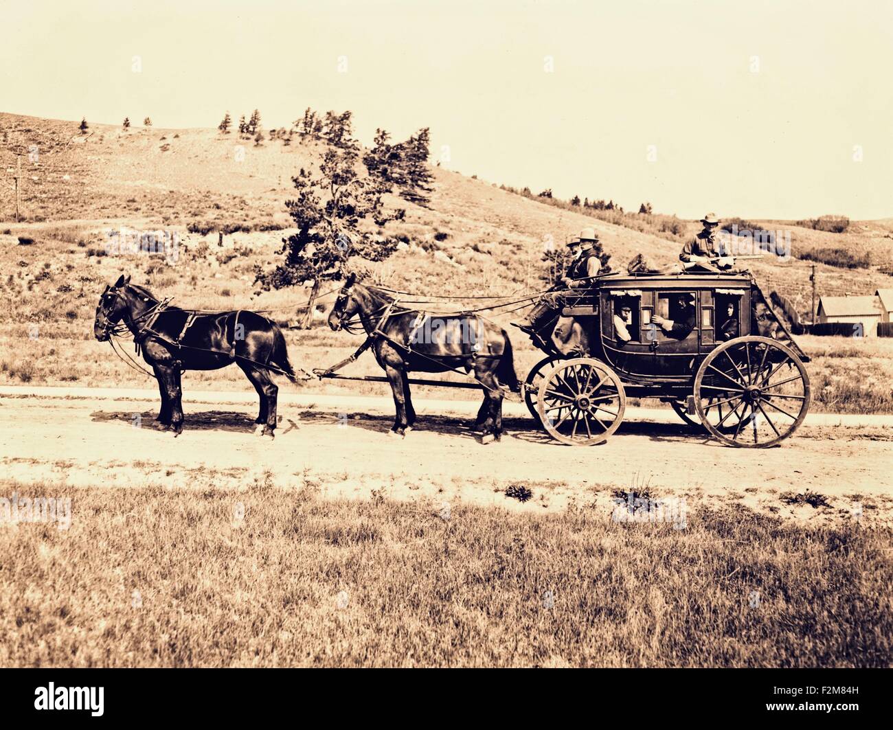 Old stagecoach Stock Photo