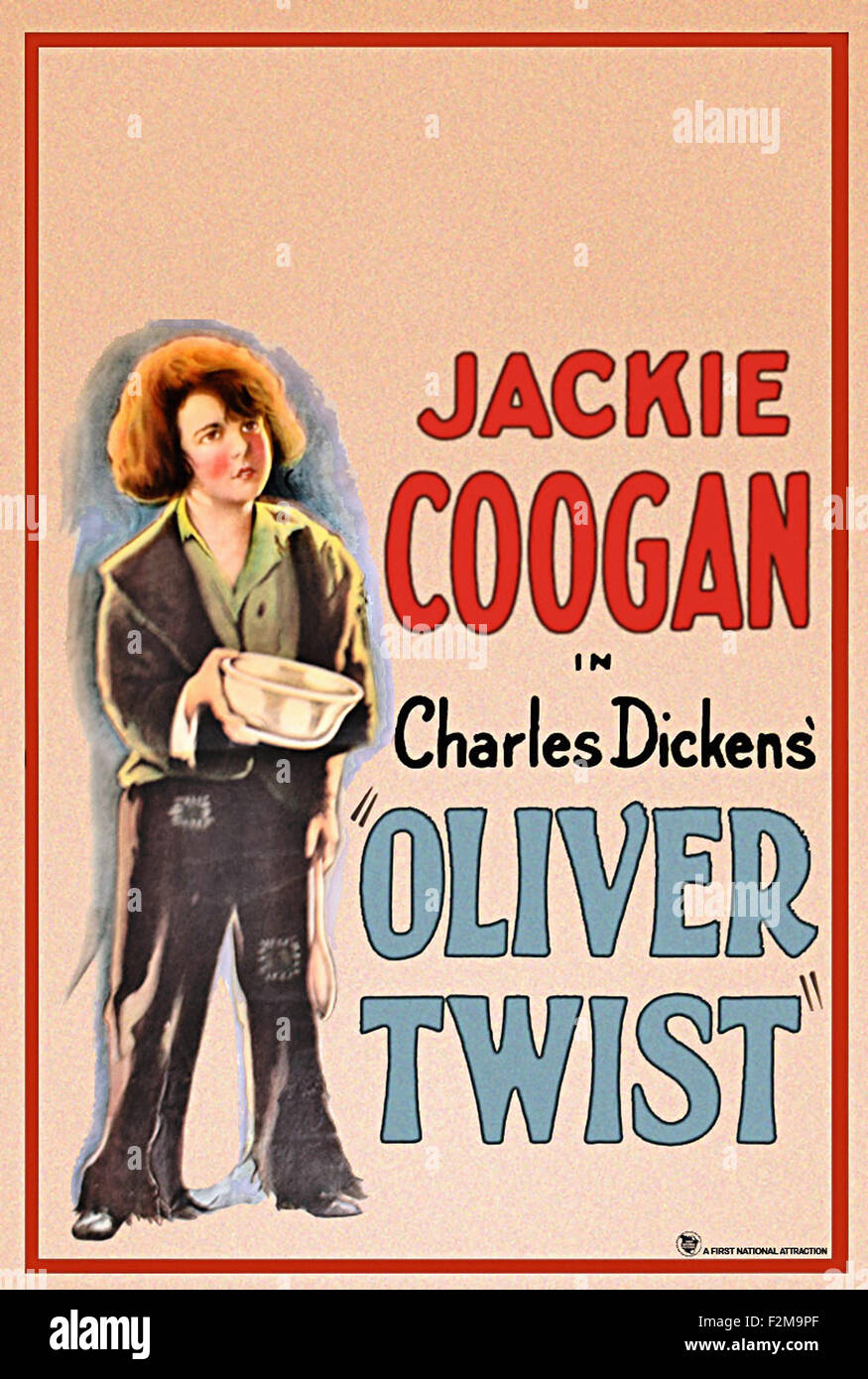 Oliver Twist (1922) - Movie Poster Stock Photo