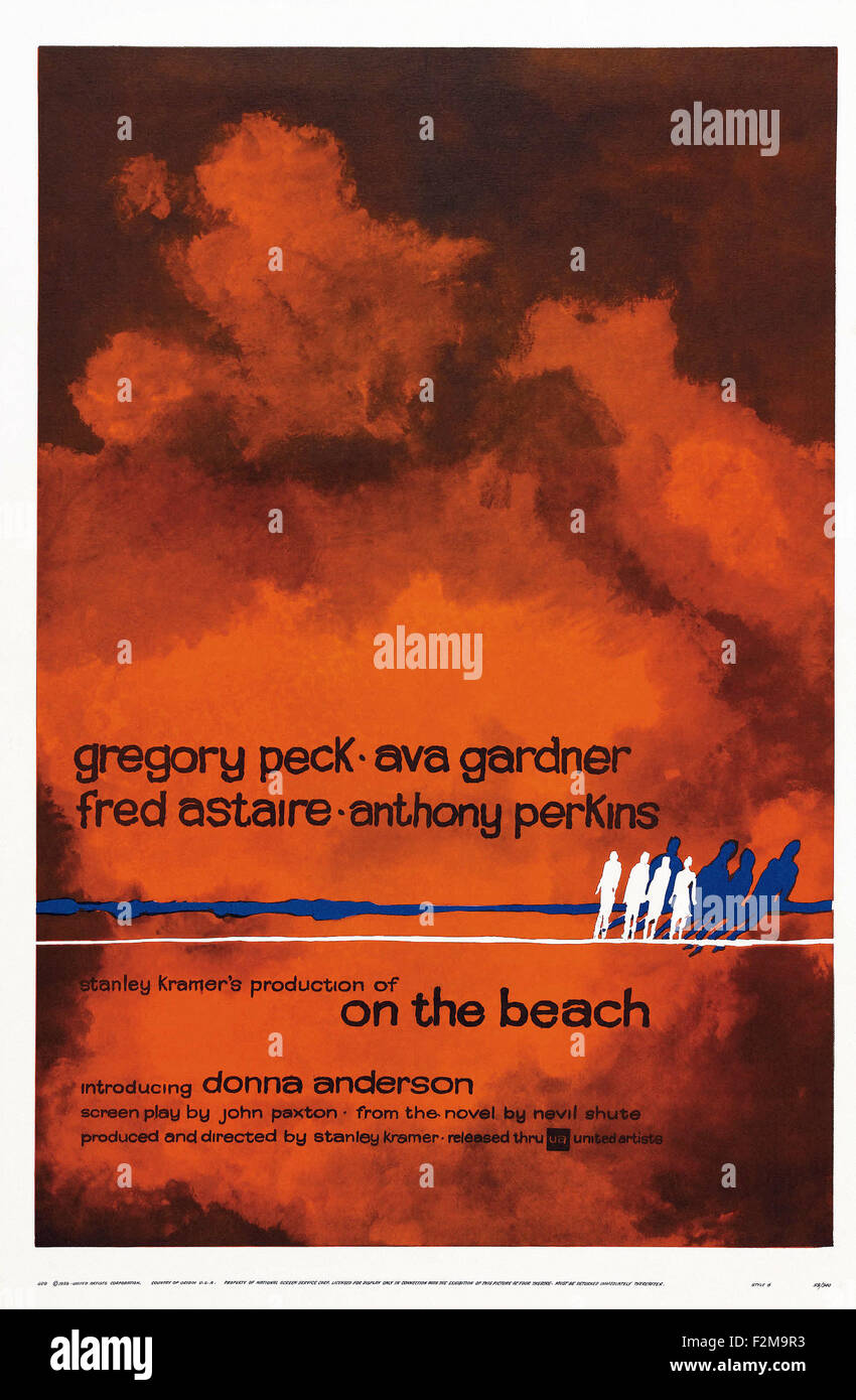 On the Beach (1959) - Movie Poster Stock Photo