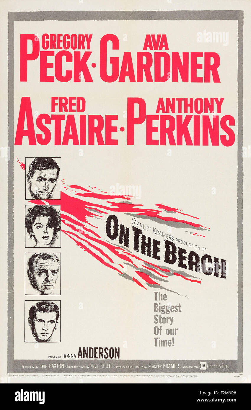 On the Beach (1959) - Movie Poster Stock Photo