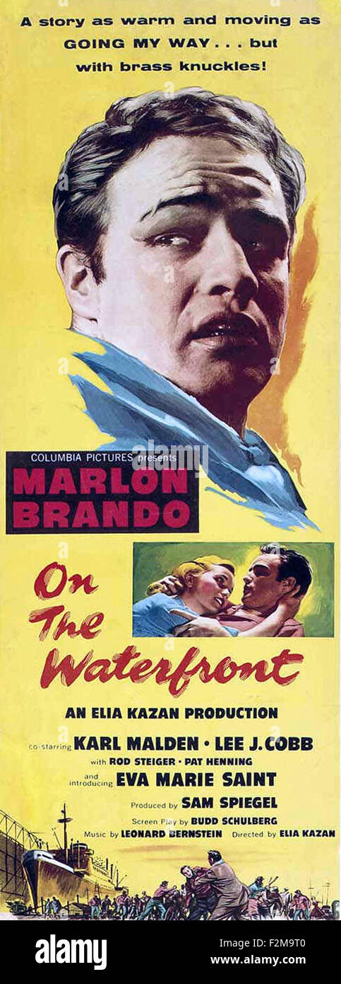 On the Waterfront - Movie Poster Stock Photo