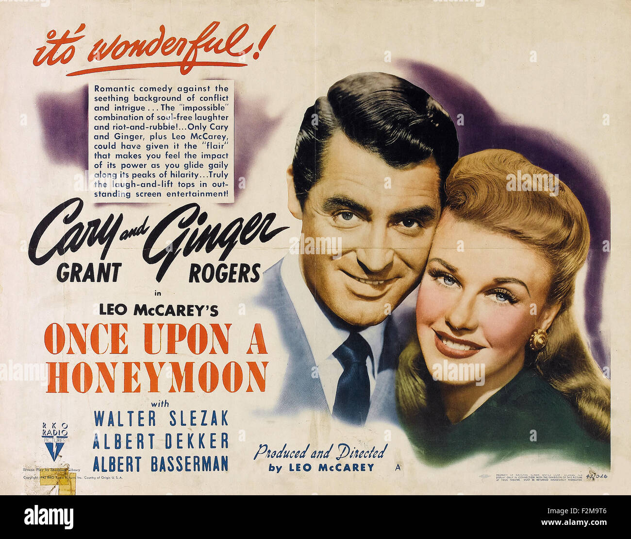 Once Upon a Honeymoon - Movie Poster Stock Photo - Alamy