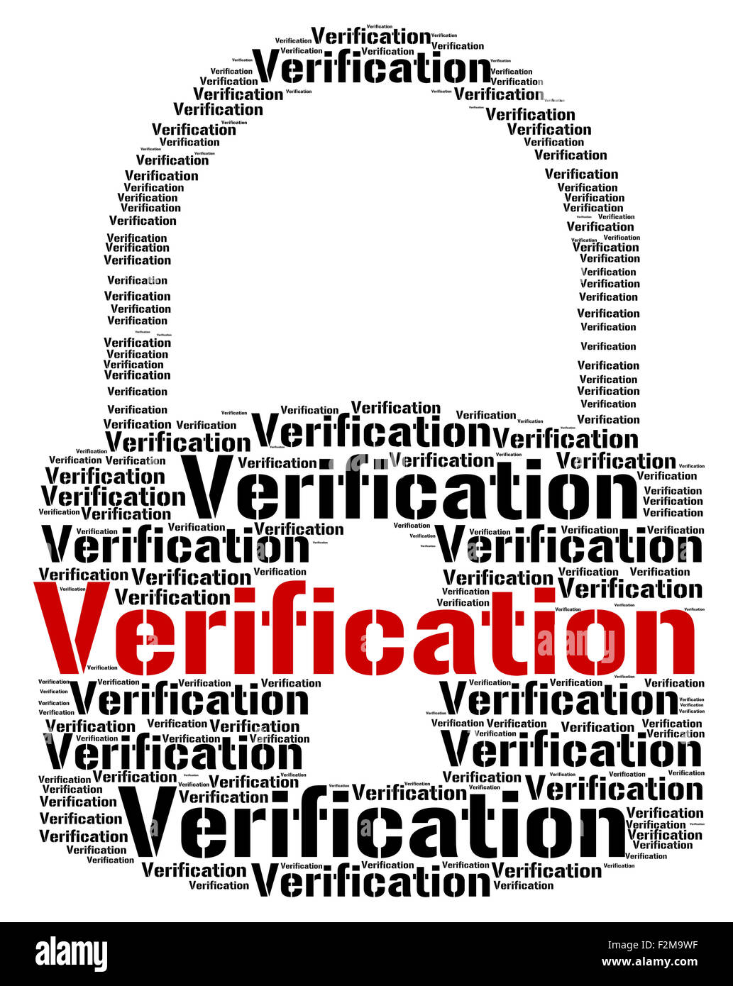 Verification Lock Indicating Authenticity Guaranteed And Warranty Stock Photo
