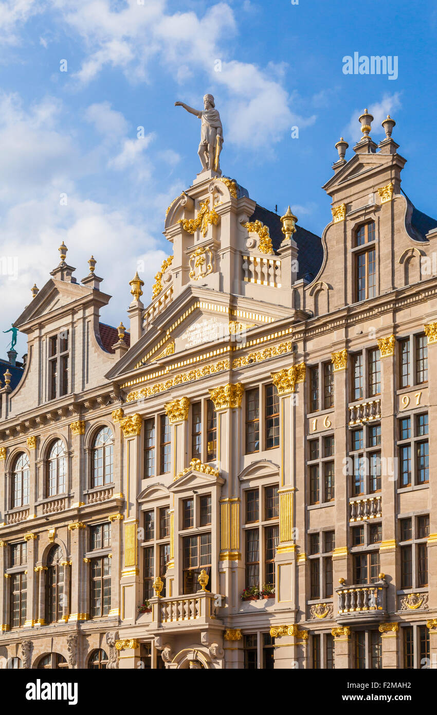 Belgium, Brussels, Grand Place, Grote Markt, guildhall Maison de la Chaloupe d'Or Stock Photo