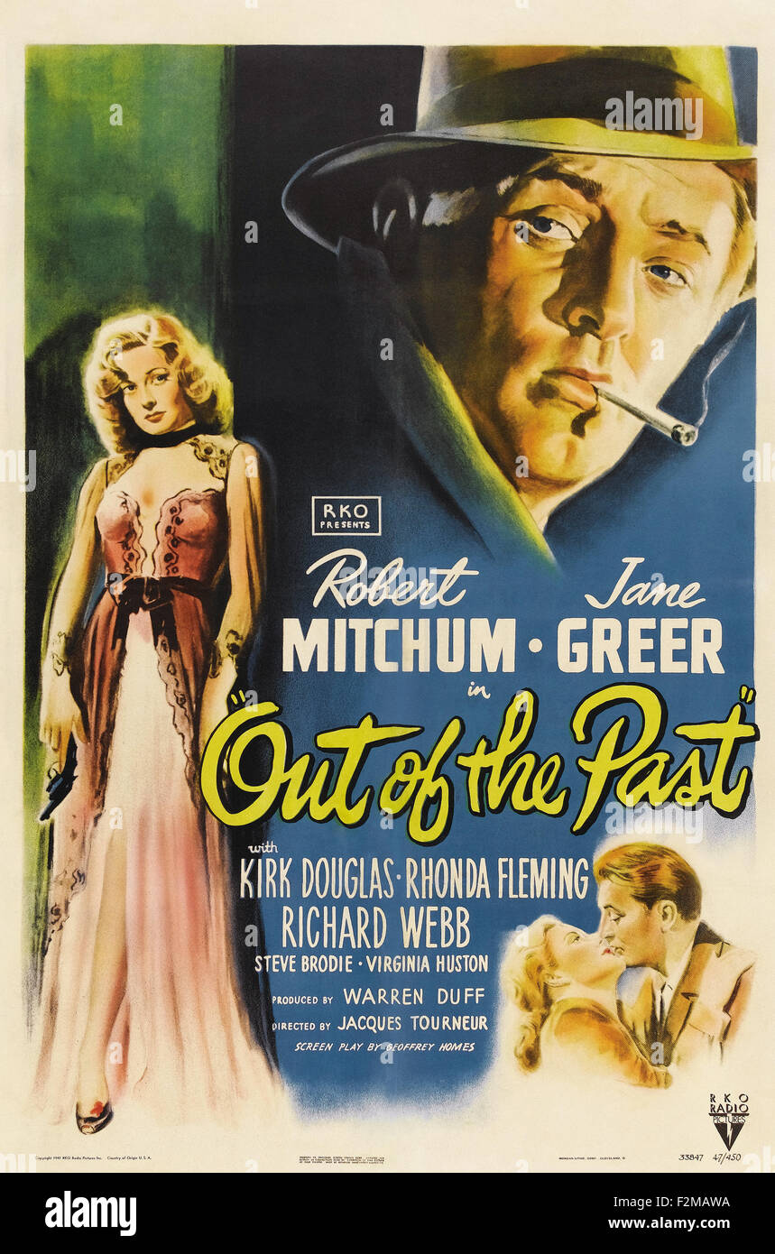 Out of the Past (1947) - Movie Poster Stock Photo