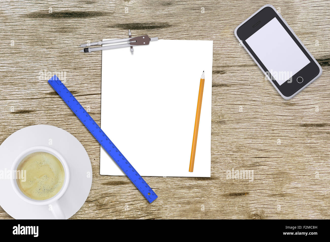 Paper with divider Stock Photo Alamy