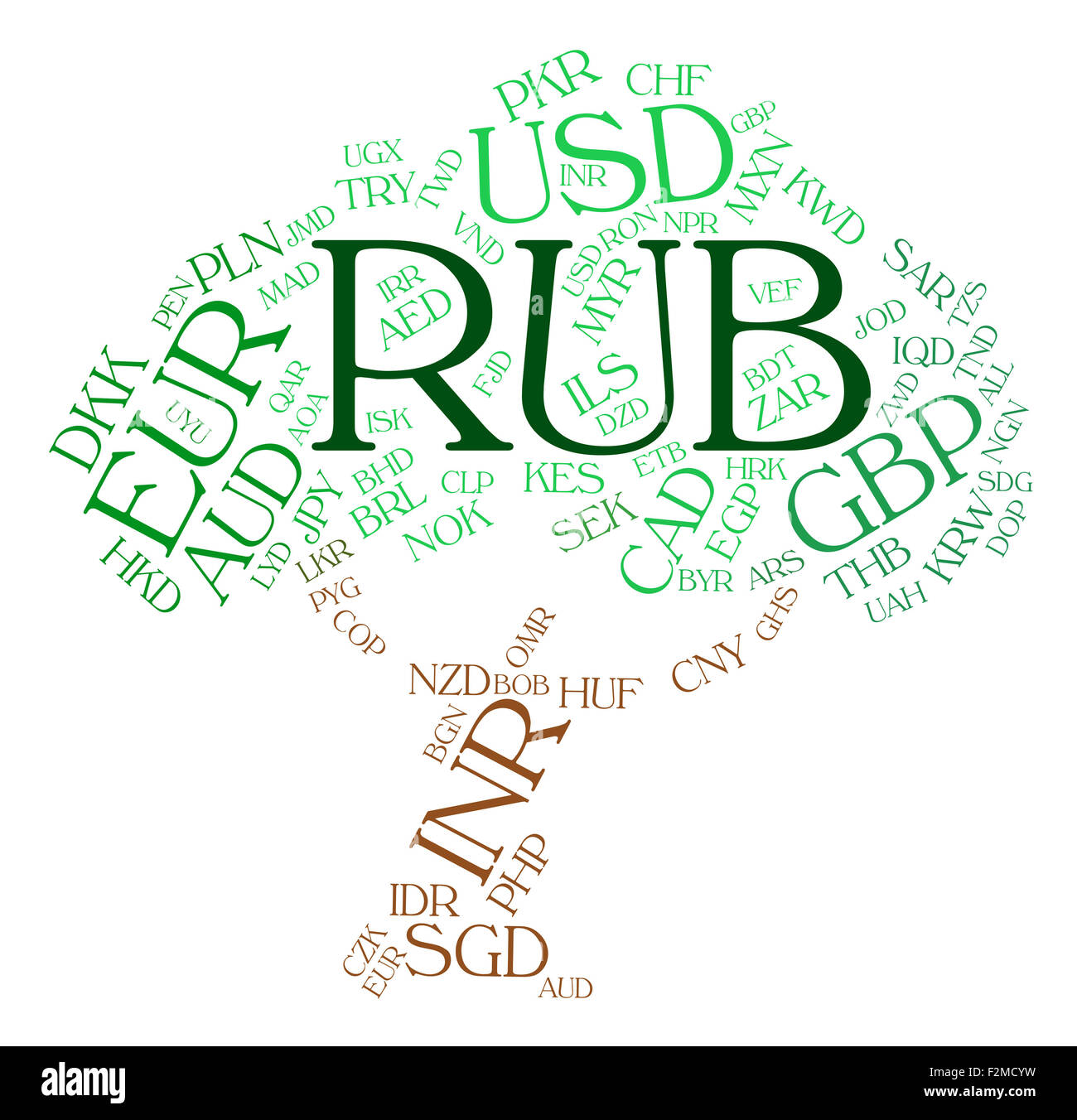 Rub Currency Representing Russian Rubles And Banknotes Stock Photo - Alamy
