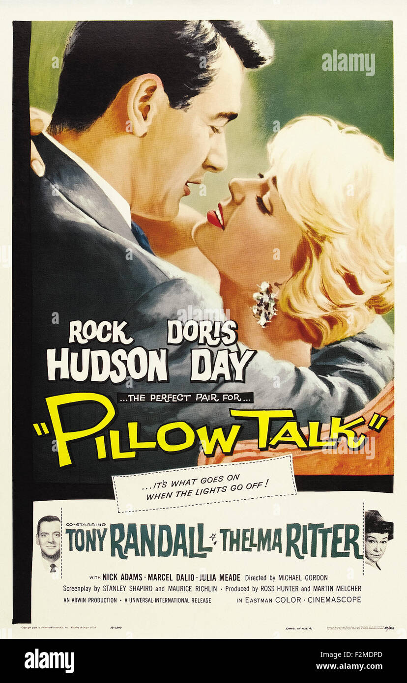 Pillow Talk Movie Poster Stock Photo Alamy