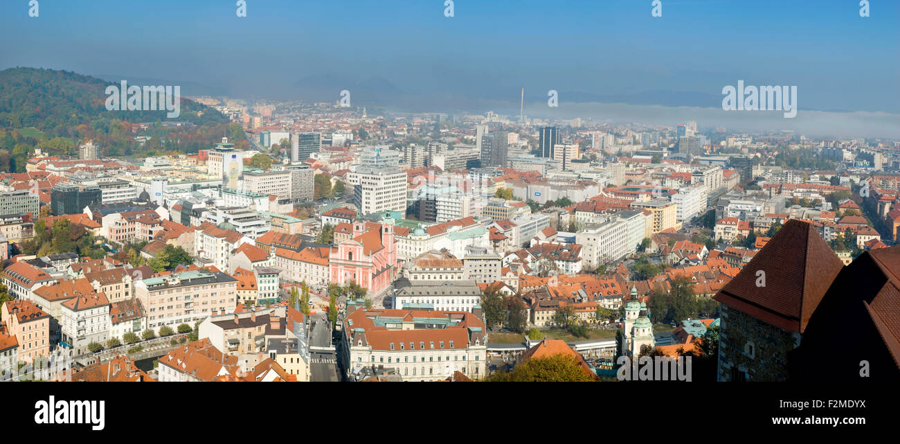 Panoramic aerial view ljubljana hi-res stock photography and images - Alamy