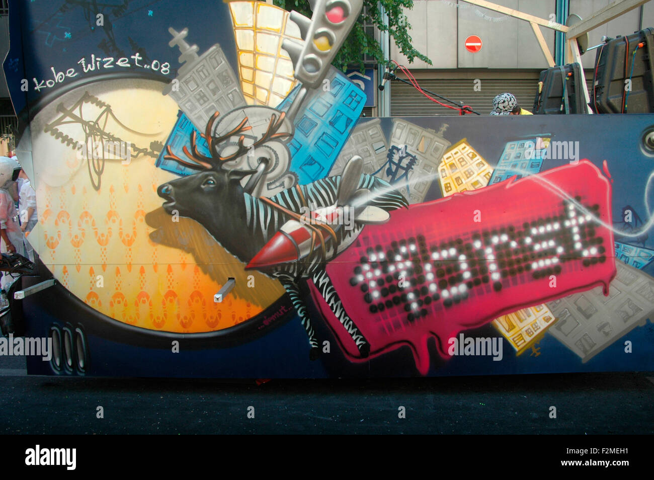 Impressionen: Strassenumzug Karneval der Kulturen, 11. Mai 2008, Berlin-Kreuzberg. Stock Photo