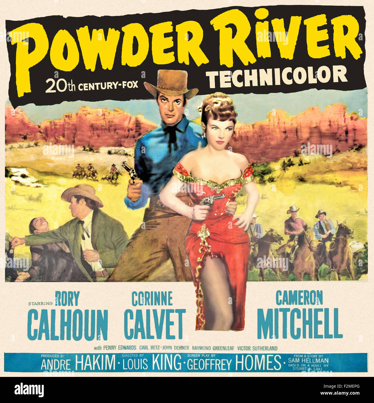 Powder River Movie Poster Stock Photo Alamy