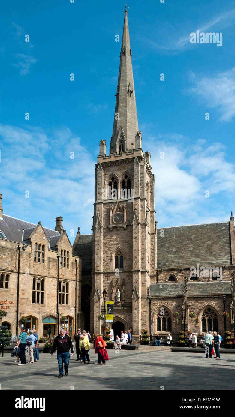 St Nicholas Church, Market Place, Durham City, England, UK Stock Photo