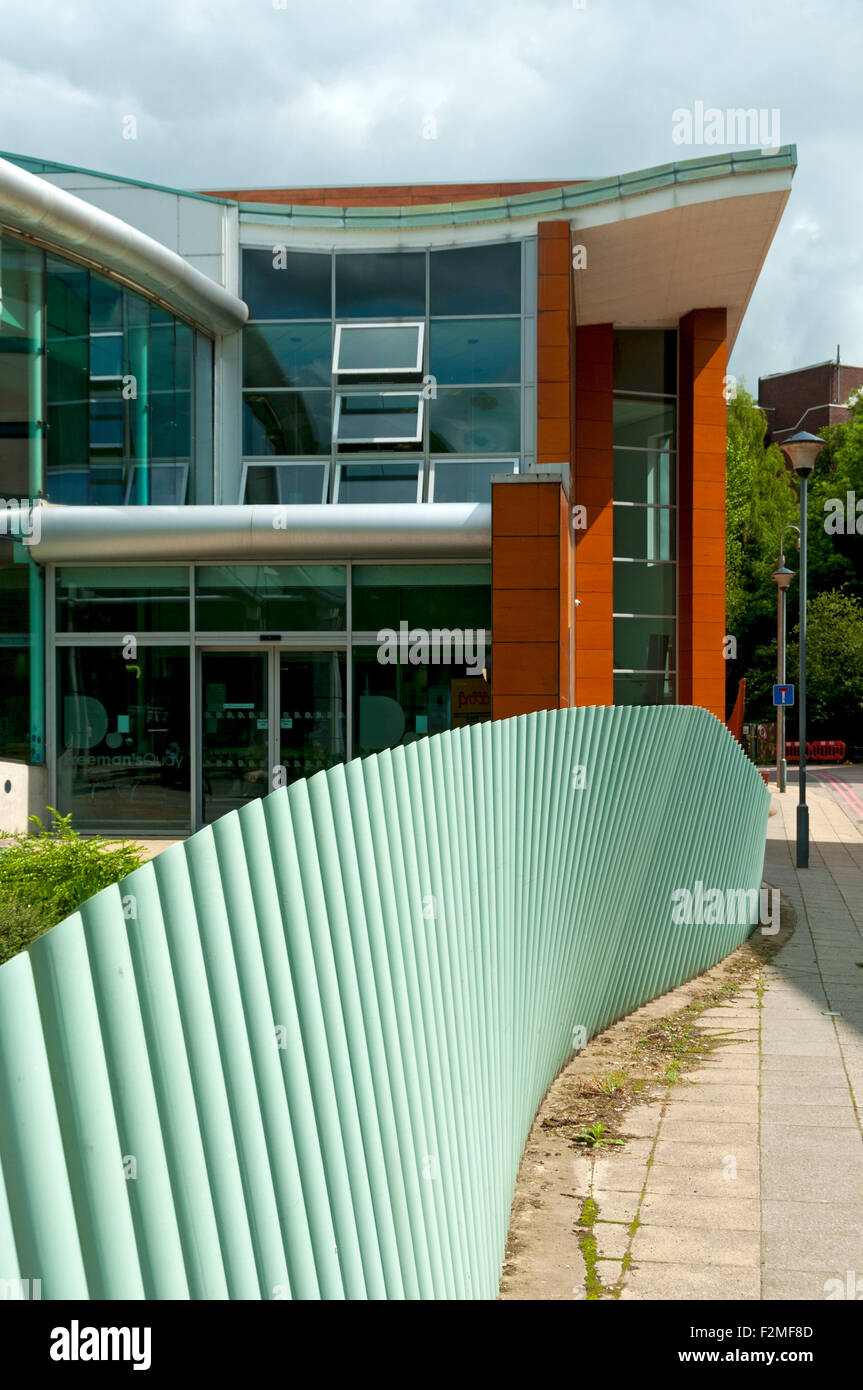 Freemans Quay Leisure Centre building, Durham, England, UK. Architects - William Saunders. Stock Photo