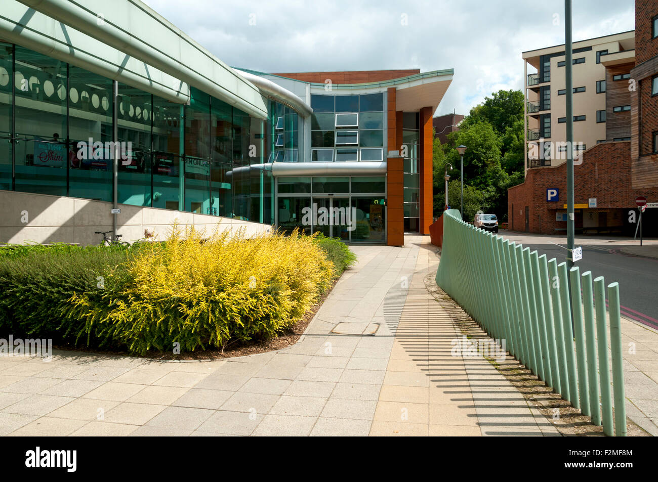 Freemans Quay Leisure Centre building, Durham, England, UK. Architects
