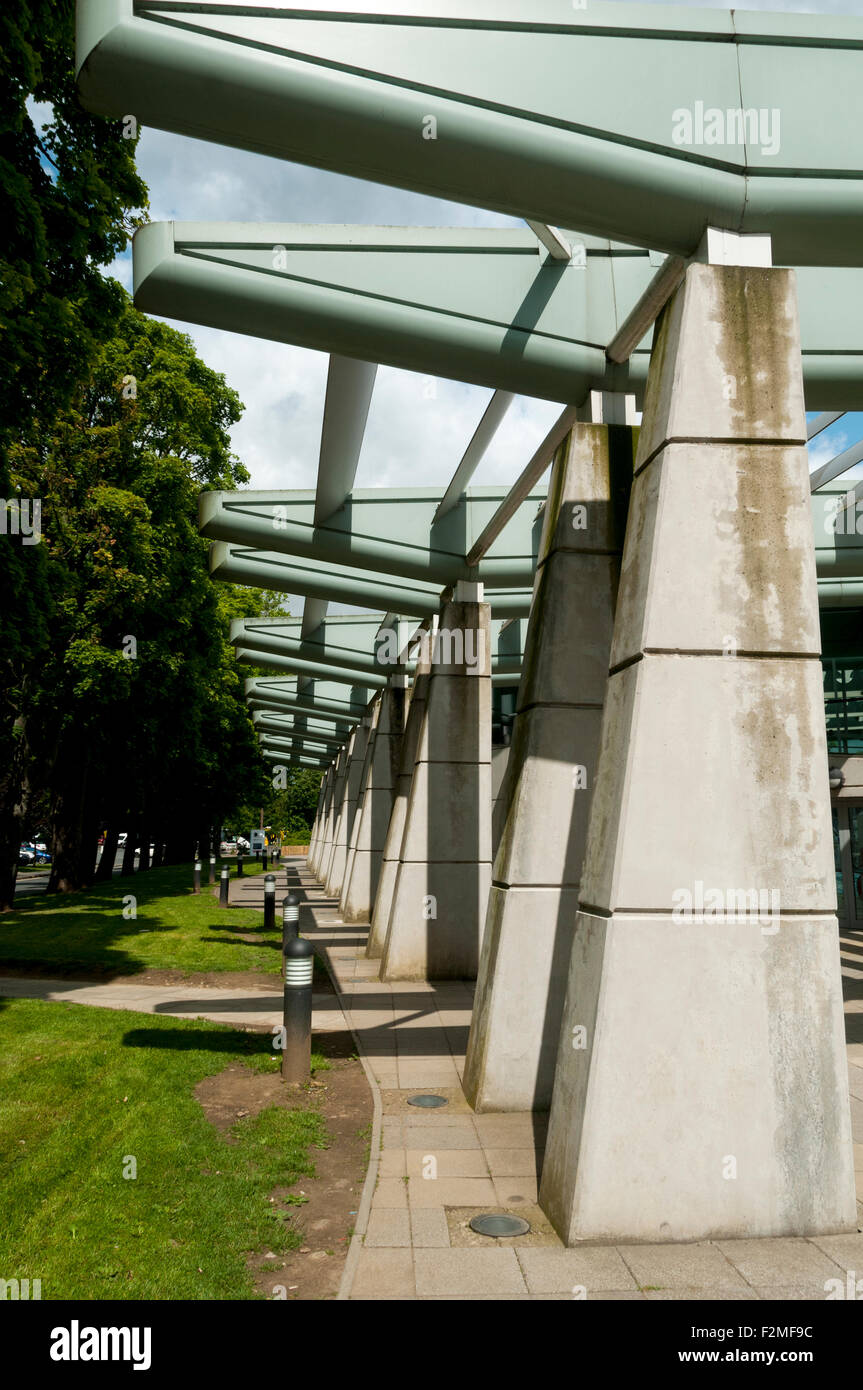 Freemans Quay Leisure Centre building, Durham, England, UK. Architects William Saunders Stock