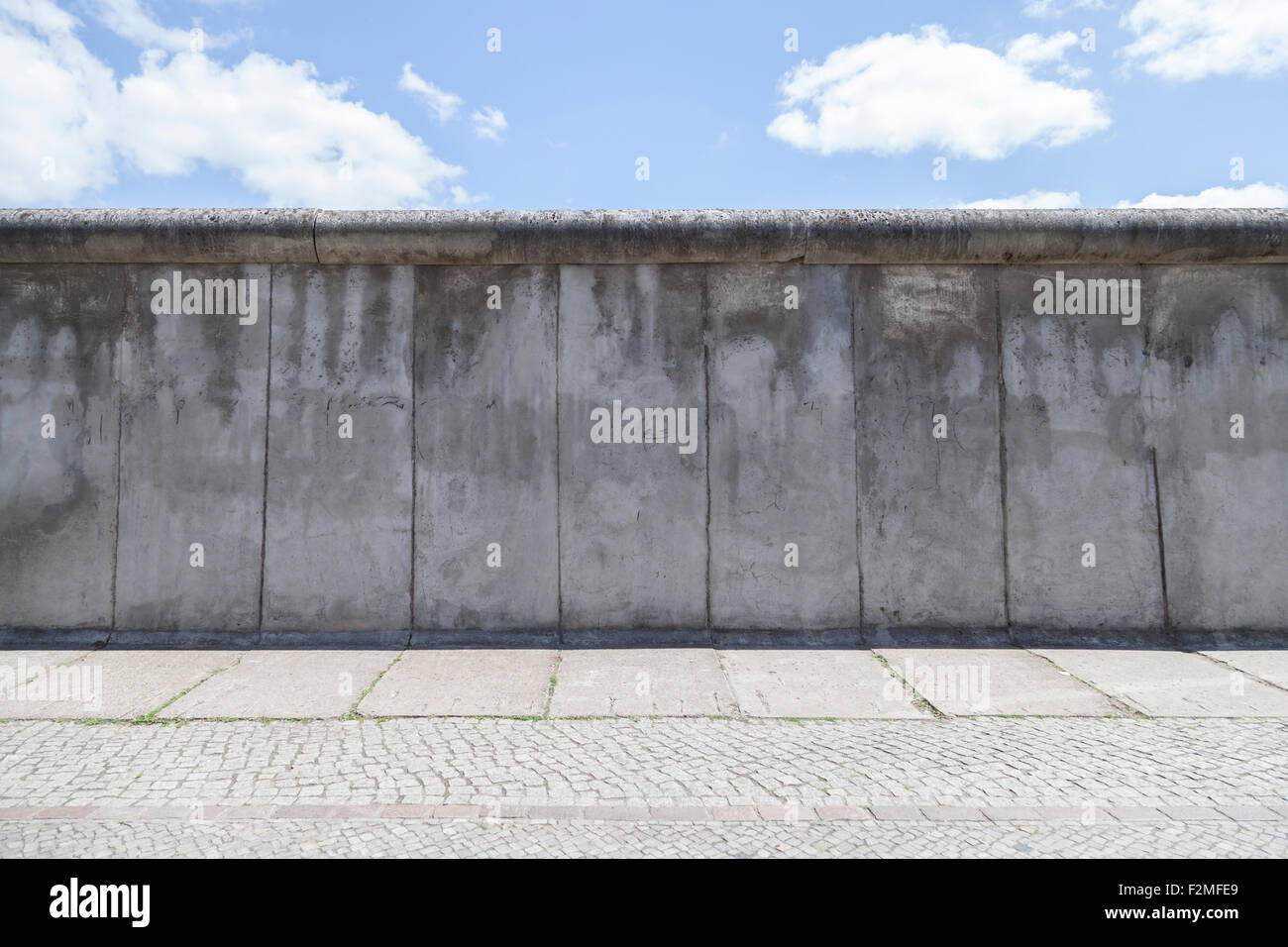 Berlin Wall in Bernauer Street Stock Photo