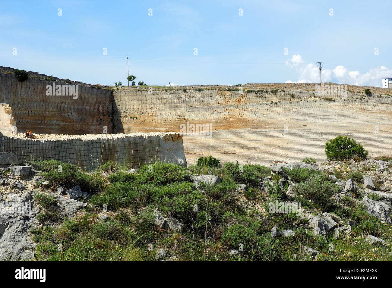 A sandstone quarry Stock Photo Alamy