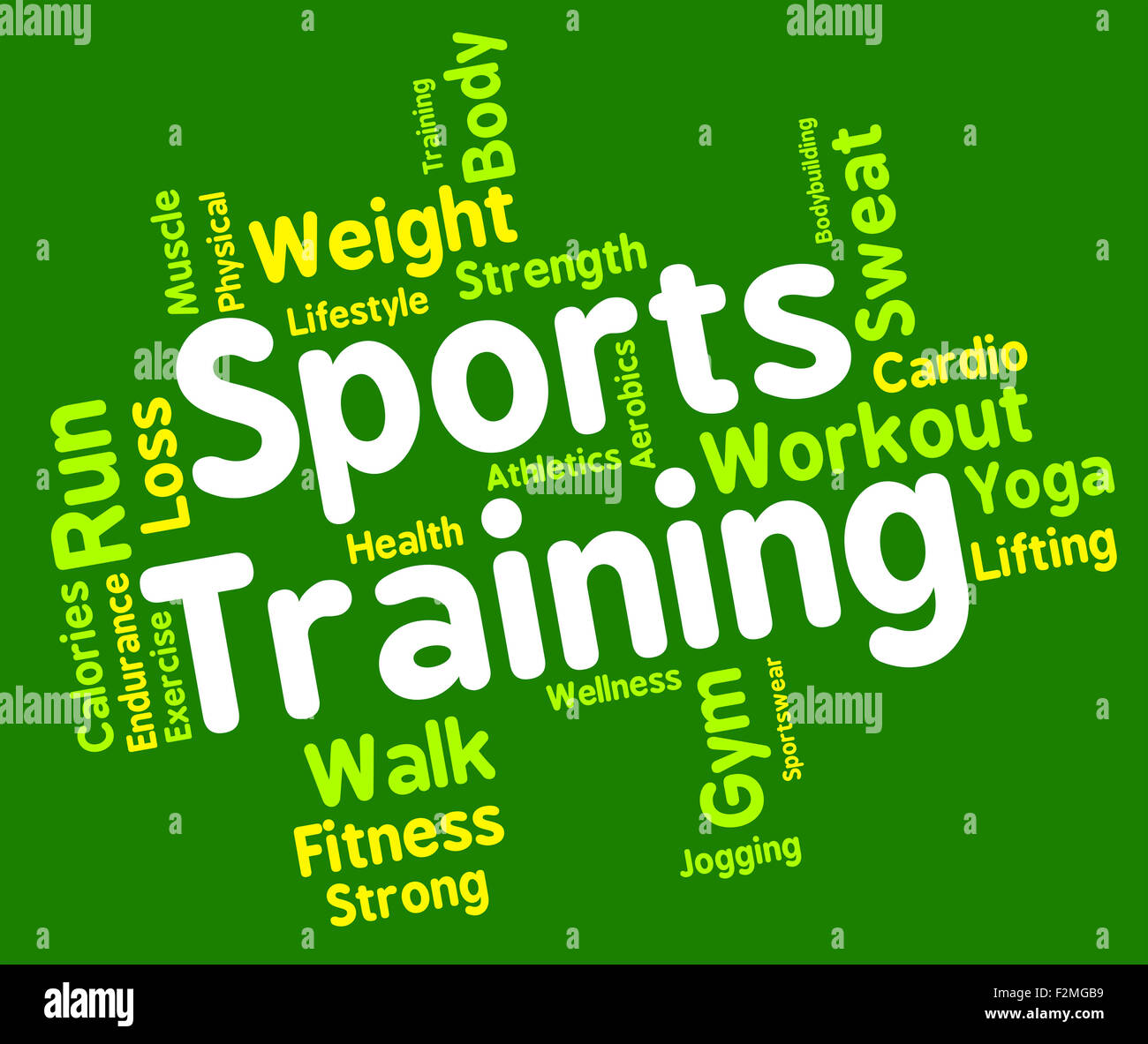 Sports Training Meaning Working Out And Athletic Stock Photo Alamy