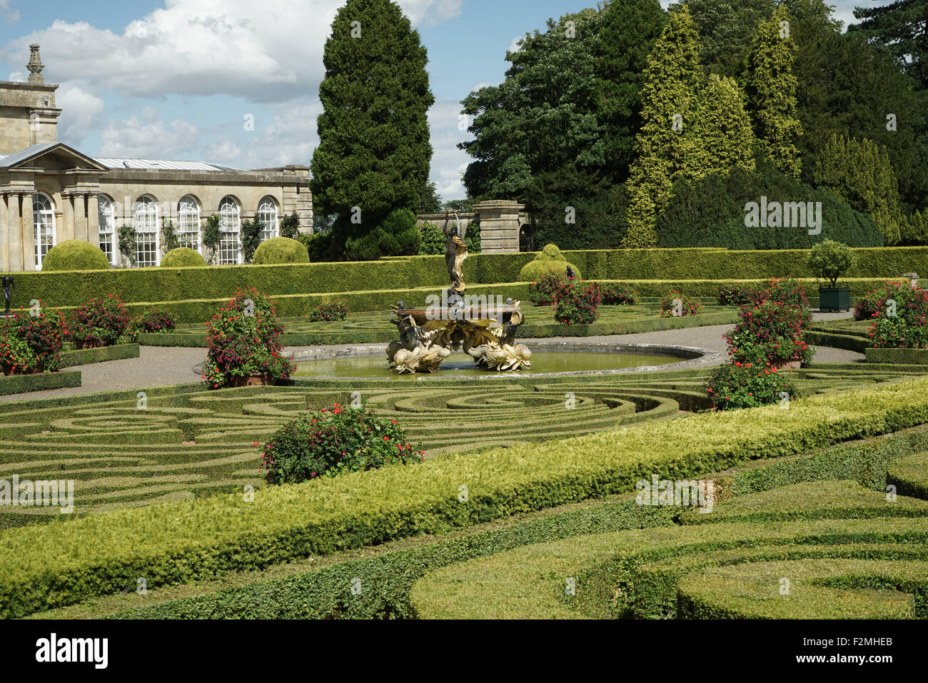 The Italian Garden at Blenheim Palace, Oxfordshire -1 Stock Photo