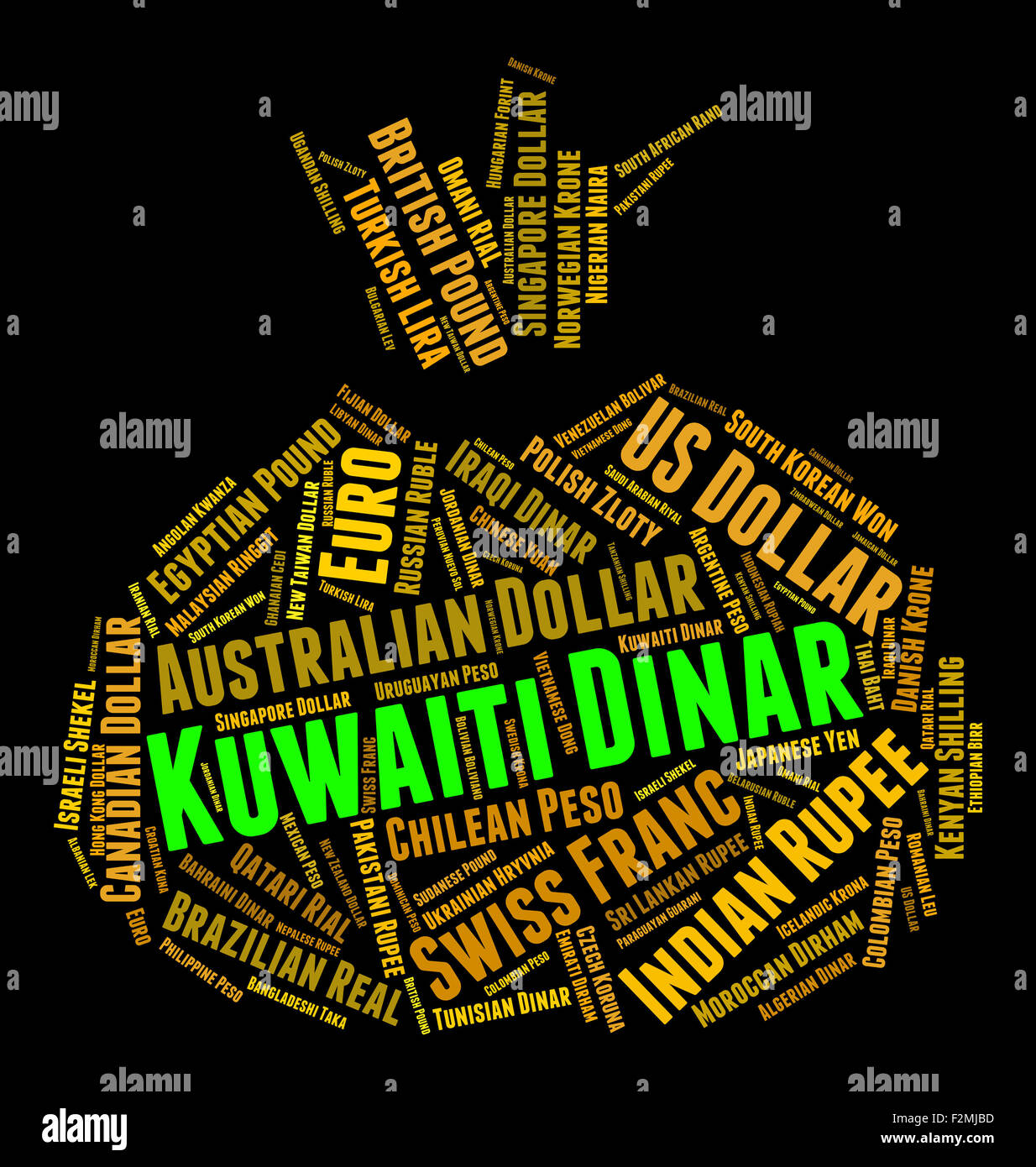 Kuwaiti Dinar Representing Forex Trading Stock Photos Kuwaiti - 