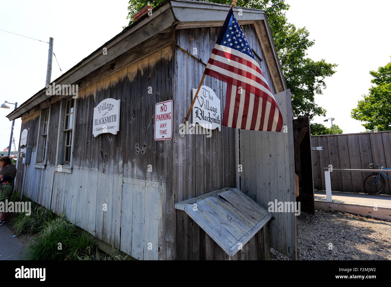 Village blacksmith shop Greenport Long Island New York Stock Photo Alamy