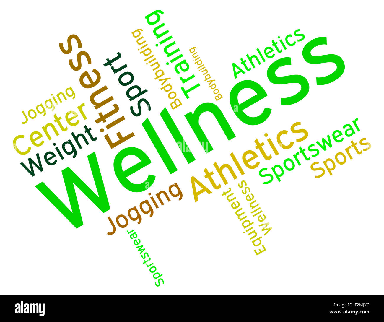 Wellness Words Indicating Health Check And Healthcare Stock Photo Alamy