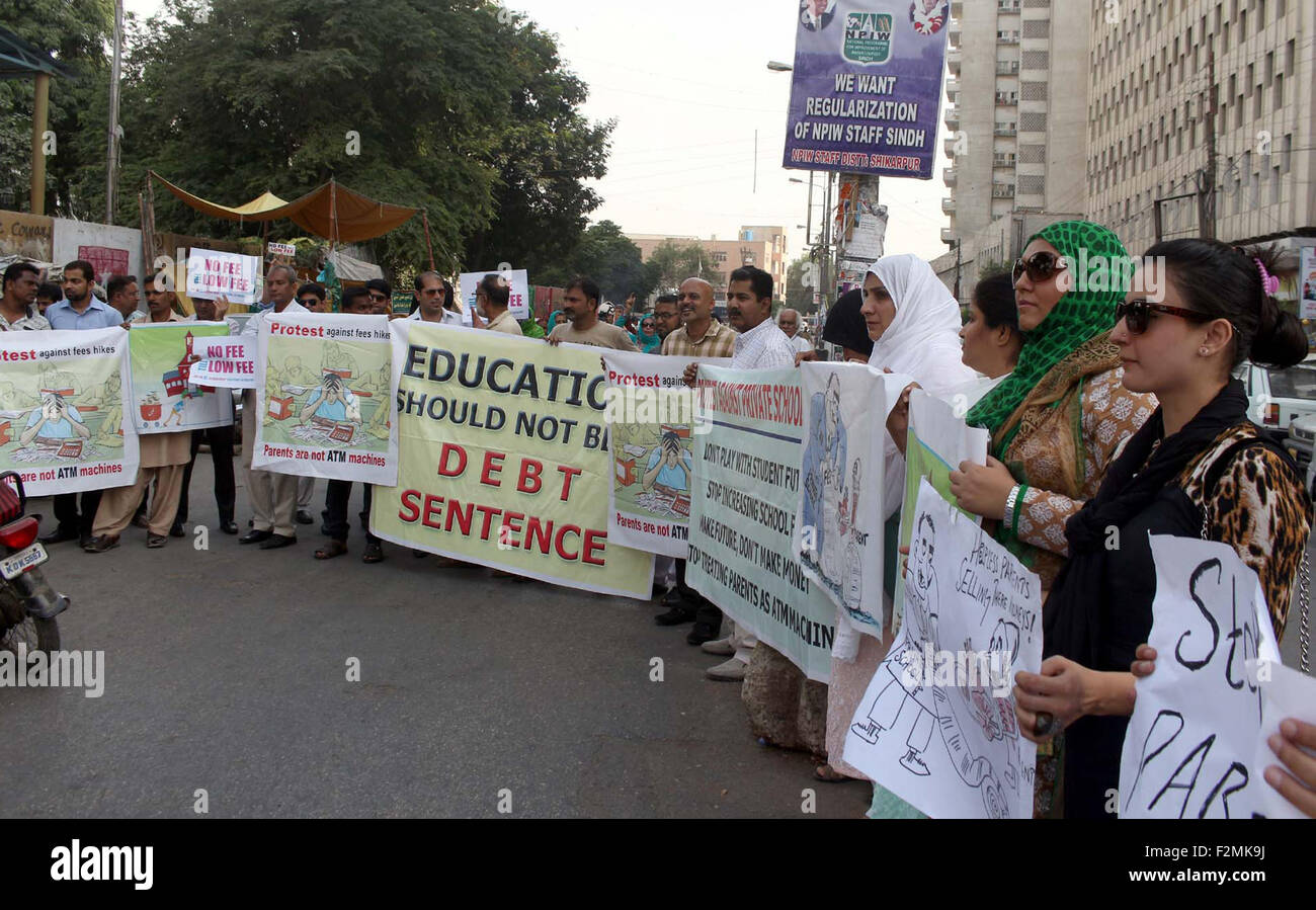 Parents of private schools' students are protesting against increment ...