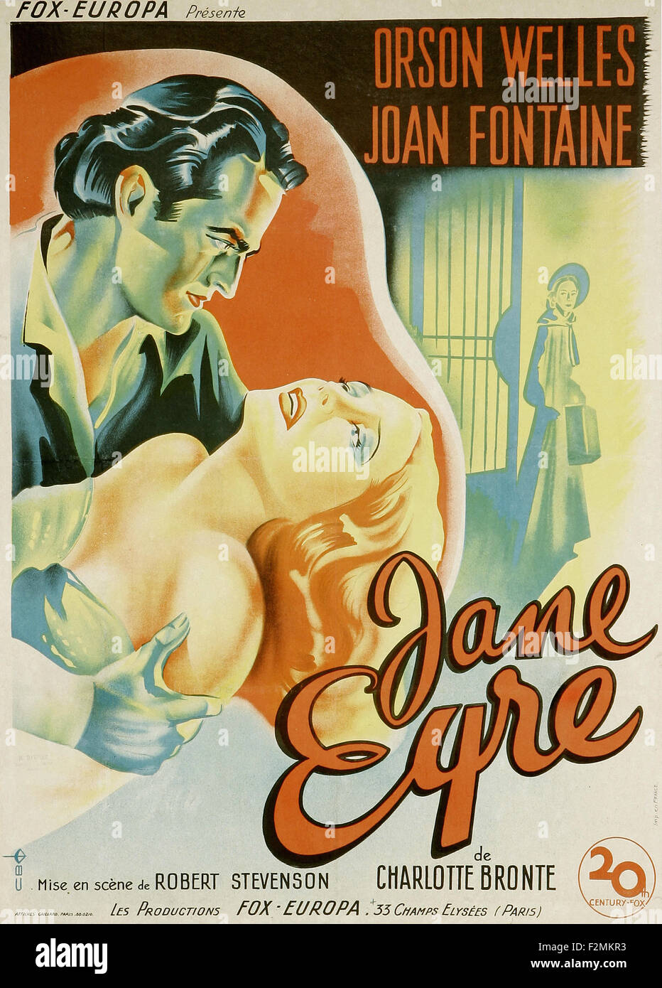 Jane Eyre (1944) 03 - Movie Poster Stock Photo