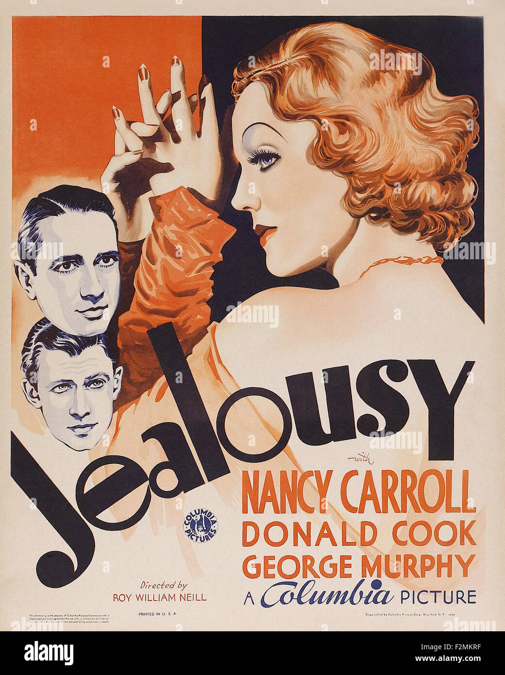Jealousy (1934) 01 Movie Poster Stock Photo Alamy