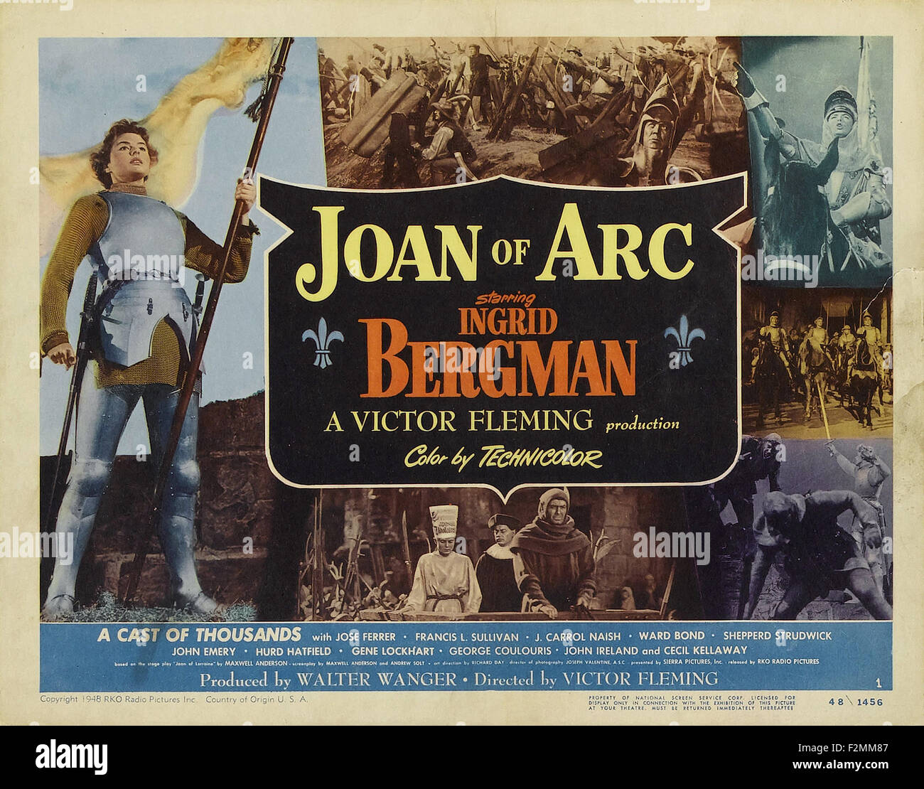 Joan of Arc (1948) 03 Movie Poster Stock Photo Alamy
