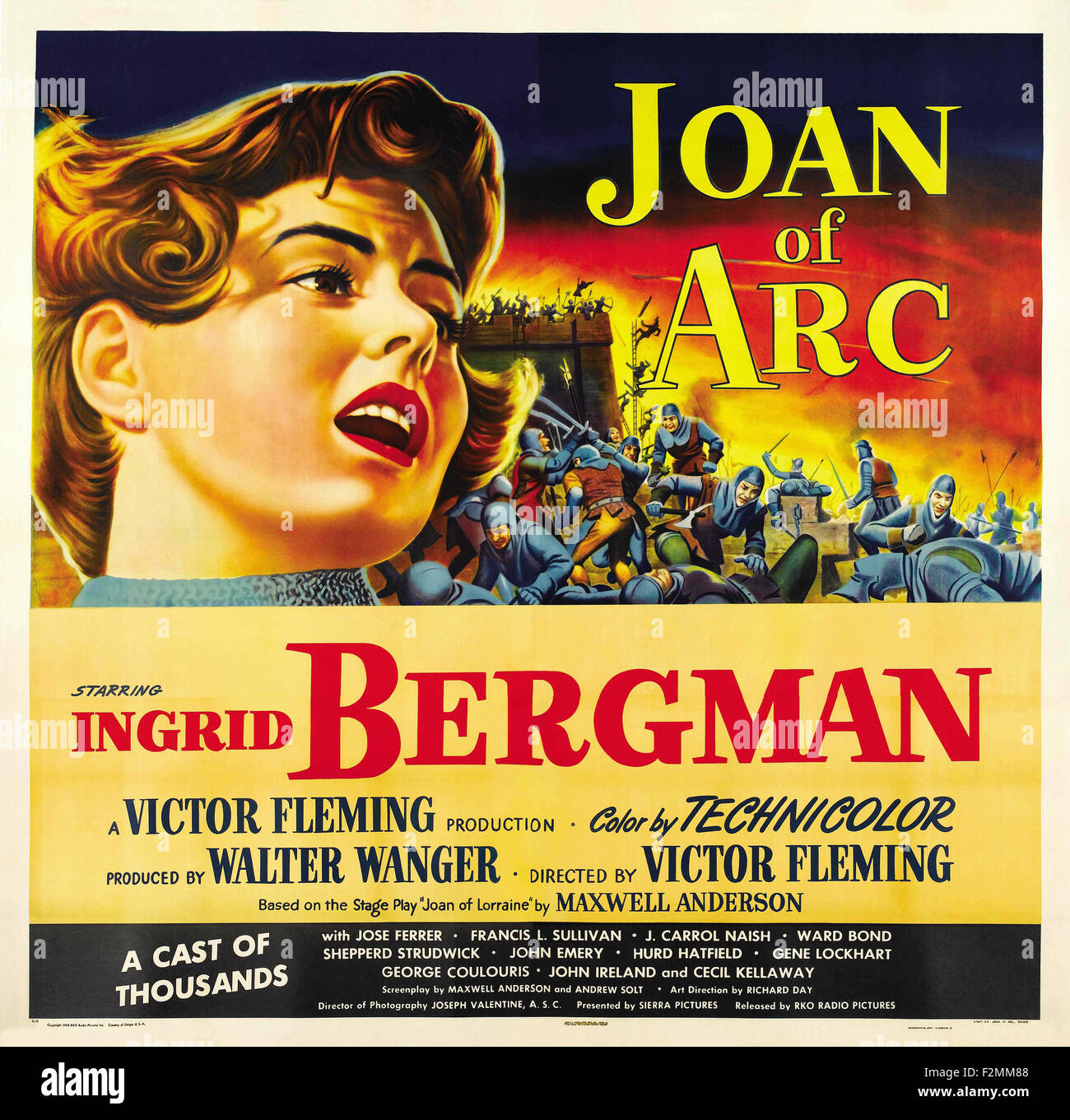 Joan of Arc (1948) 02 Movie Poster Stock Photo Alamy
