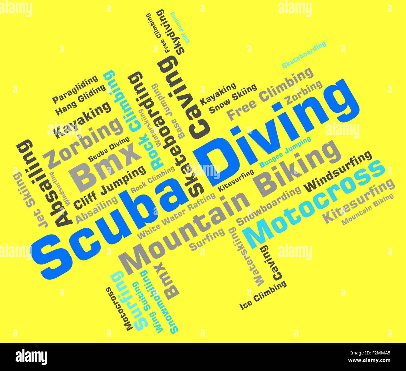 Scuba Diving Meaning Underwater Word And Subaqua Stock Photo Alamy