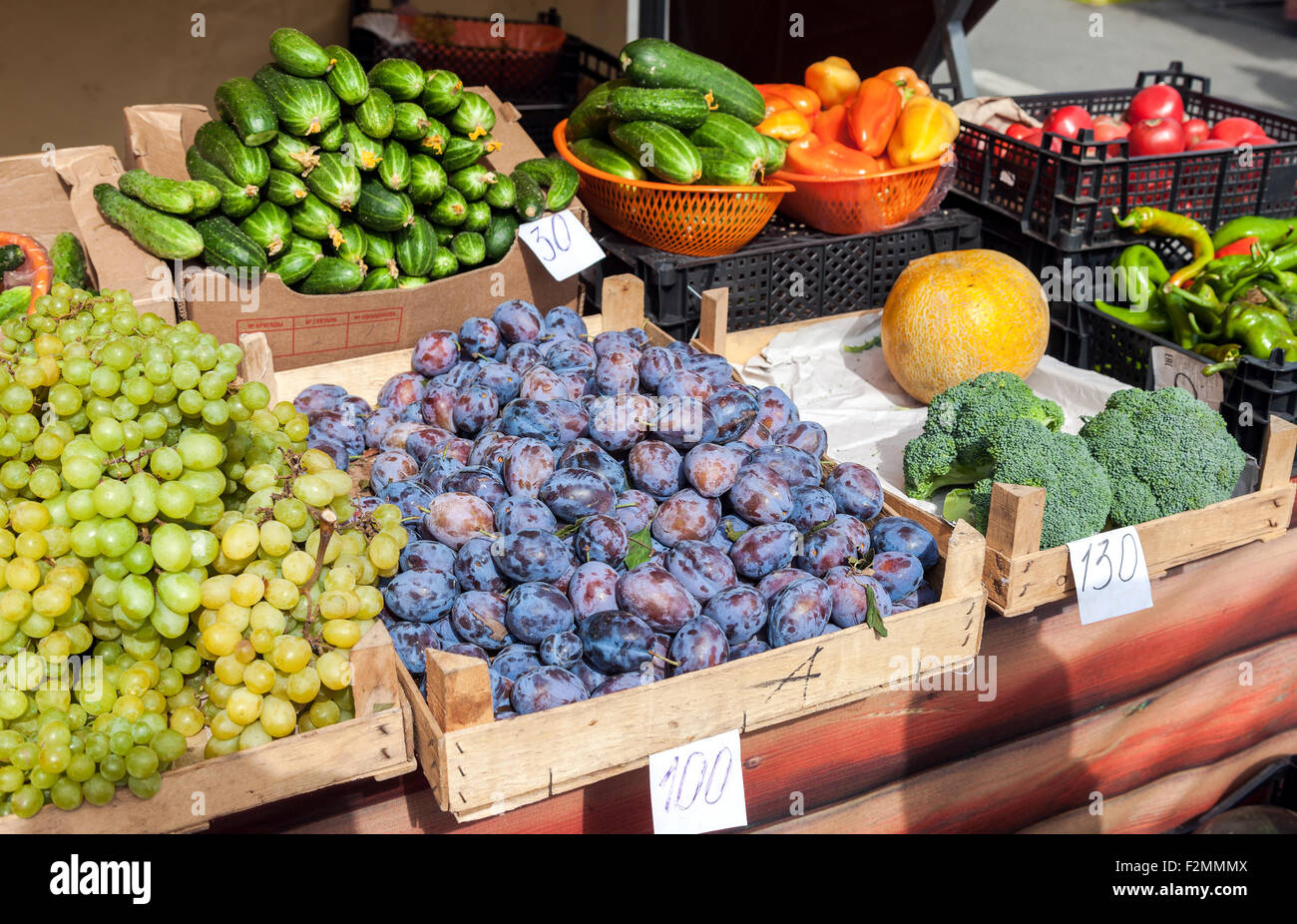 Organic fruits vegetables in hi-res stock photography and images - Alamy